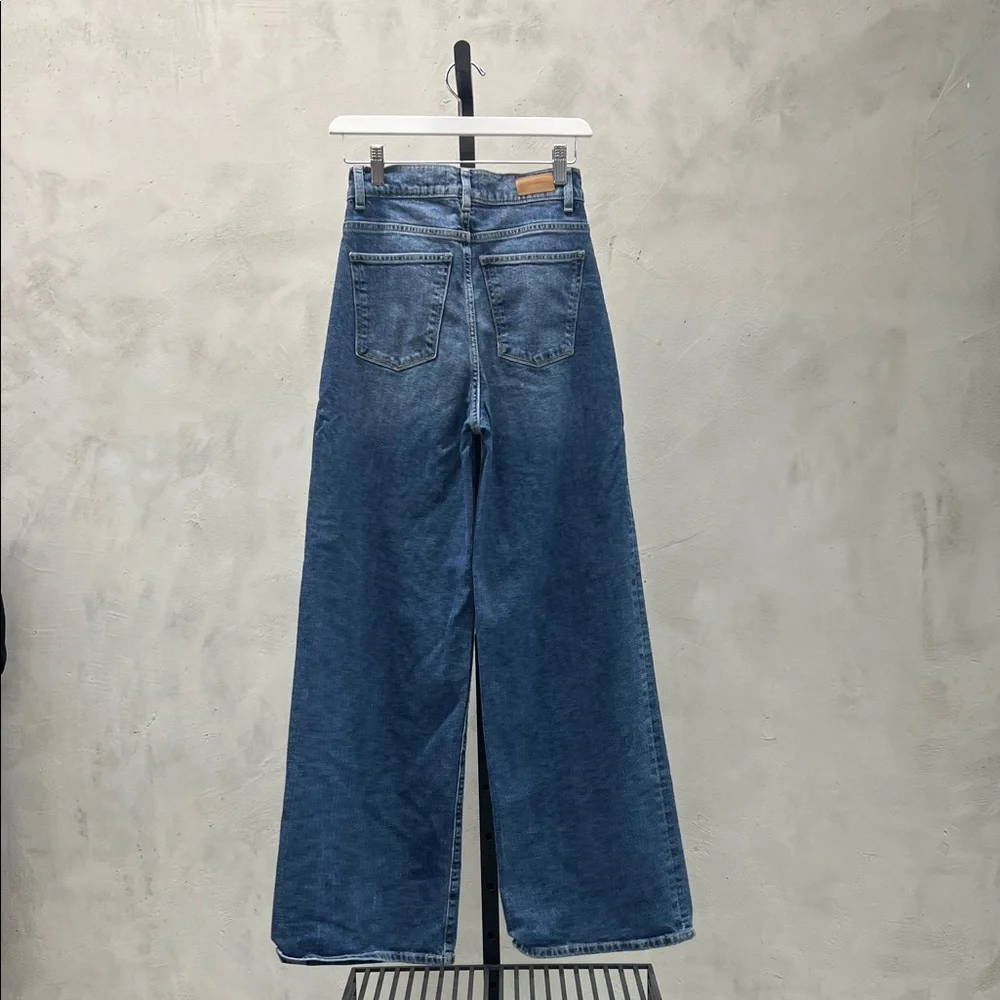 Classic Blue Wide-Leg Jeans - Picture 2 of 6